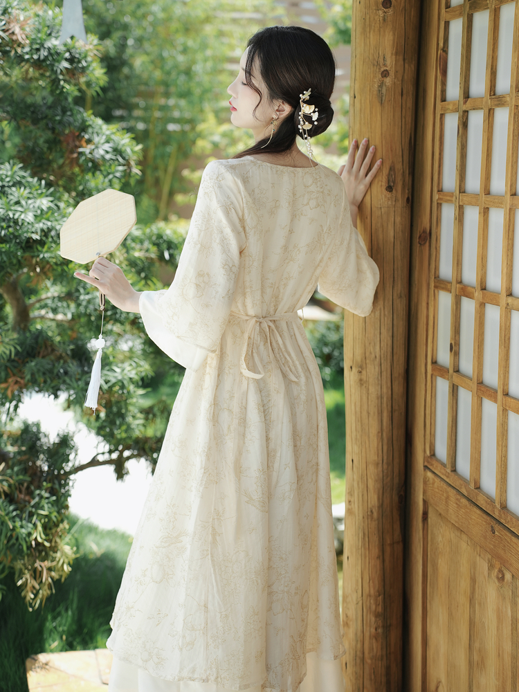 New Chinese Style Retro Qipao Dress for Women Fall Commute - Image 4